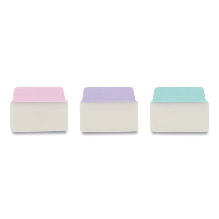 Ultra Tabs Repositionable Standard Tabs, 1/5-Cut Tabs, Assorted Pastels, 2" Wide, 48/Pack