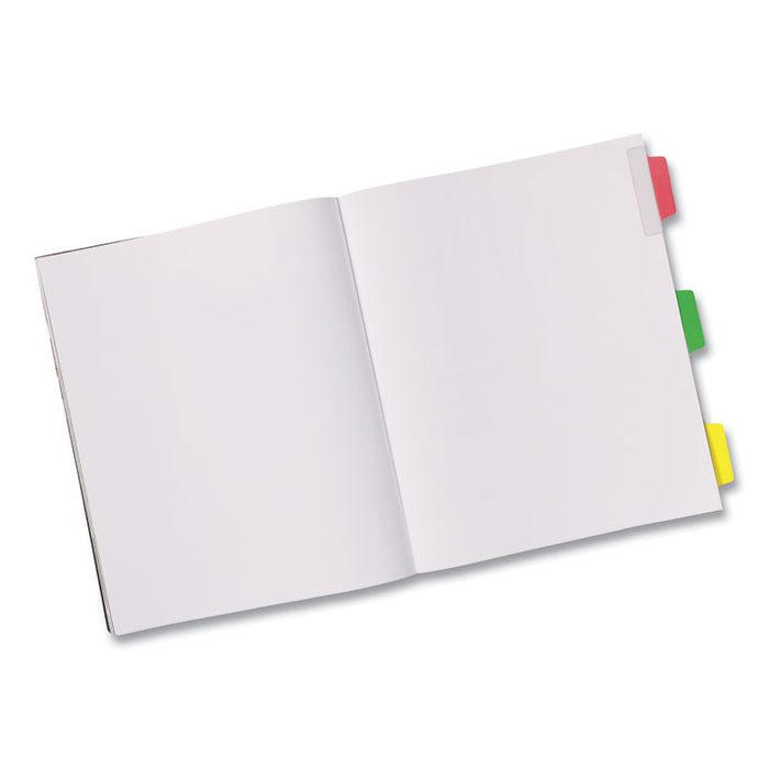 Ultra Tabs Repositionable Tabs, Margin Tabs: 2.5" x 1", 1/5-Cut, Assorted Colors, 48/Pack