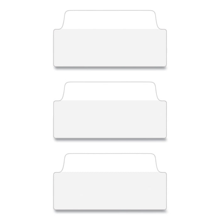 Ultra Tabs Repositionable Tabs, Wide and Slim: 3" x 1.5", 1/3-Cut, White, 24/Pack