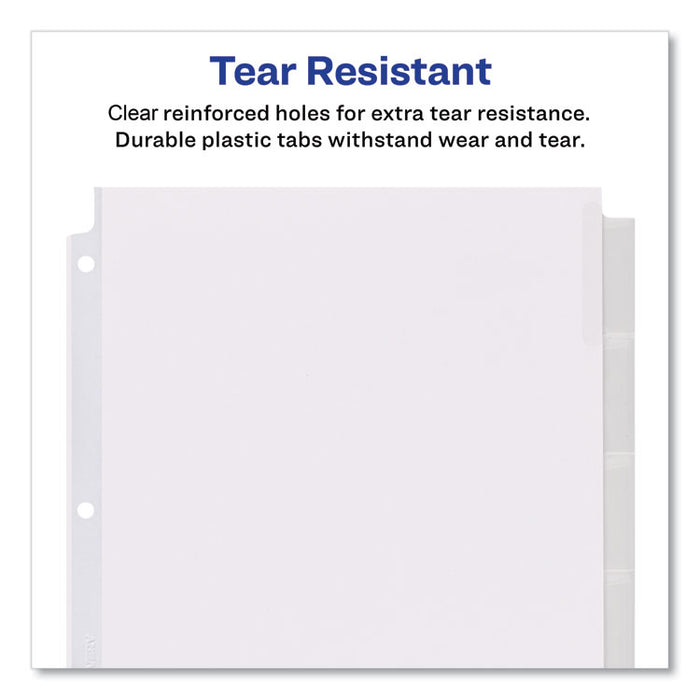 Insertable Big Tab Dividers, 5-Tab, 11 1/8 x 9 1/4