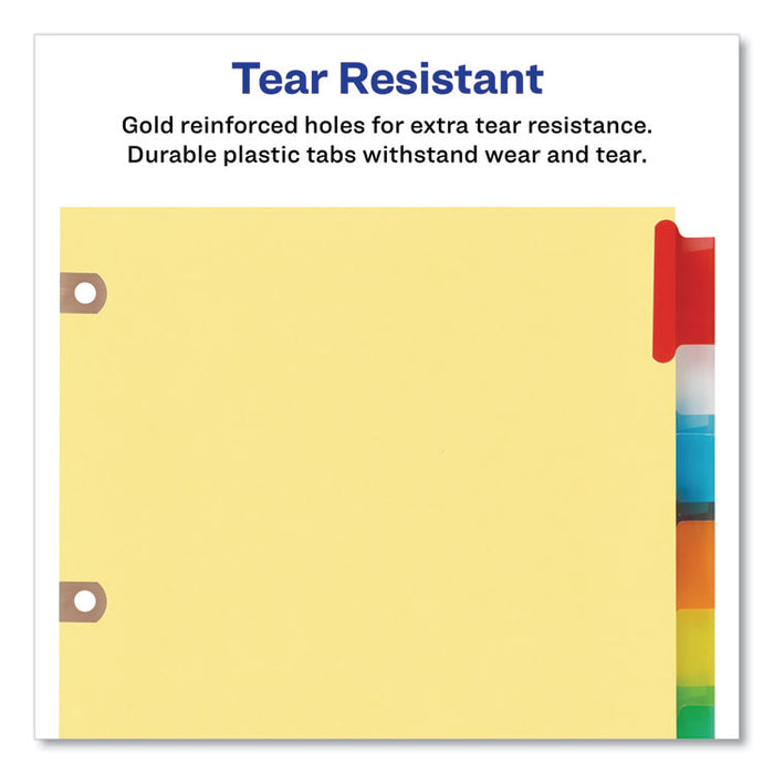 Insertable Big Tab Dividers, 5-Tab, Letter