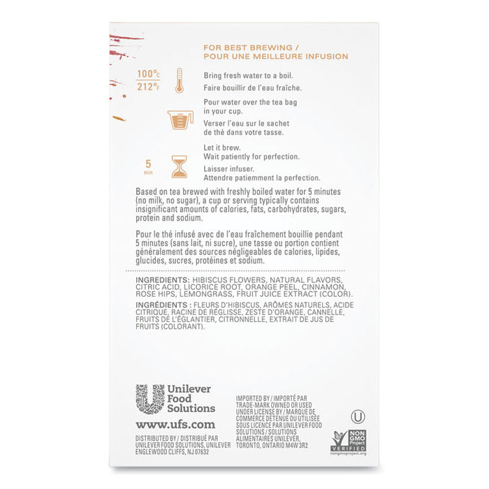 Tea Bags, Passion, 2.1 oz, 24/Box