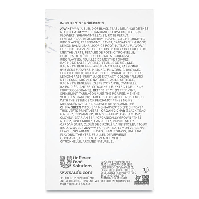 Assorted Tea Bags, Three Each Flavor, 24/Box