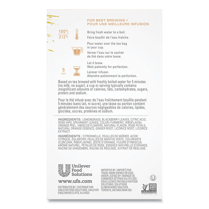 Tea Bags, Wild Sweet Orange, 24/Box