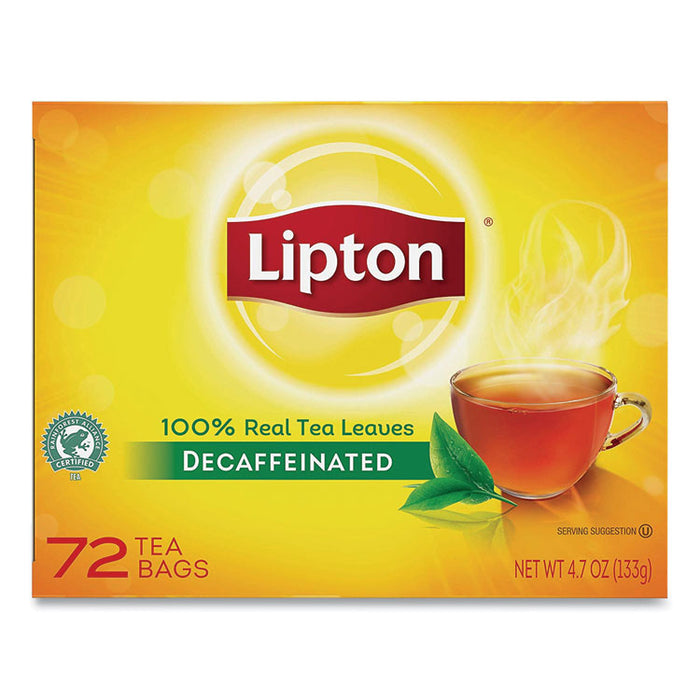 Tea Bags, Decaffeinated, 72/Box