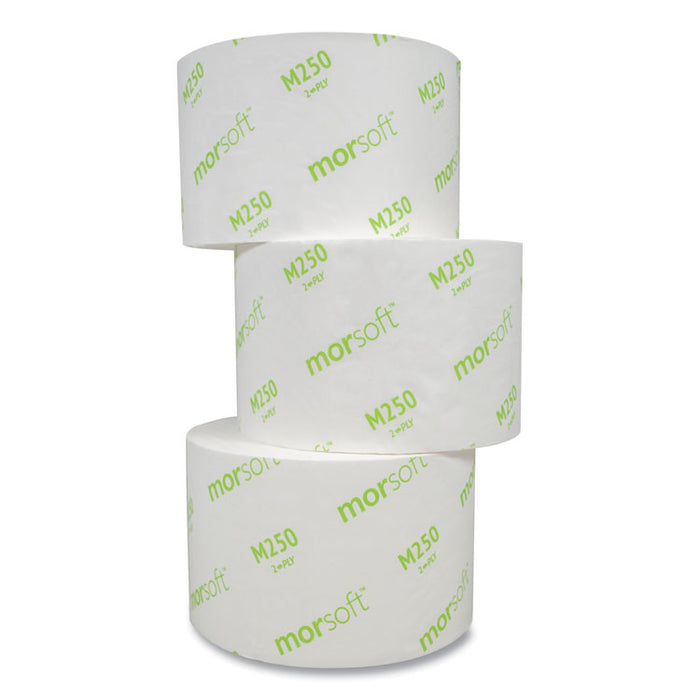 Small Core Bath Tissue, Septic Safe, 2-Ply, White, 1250/Roll, 24 Rolls/Carton