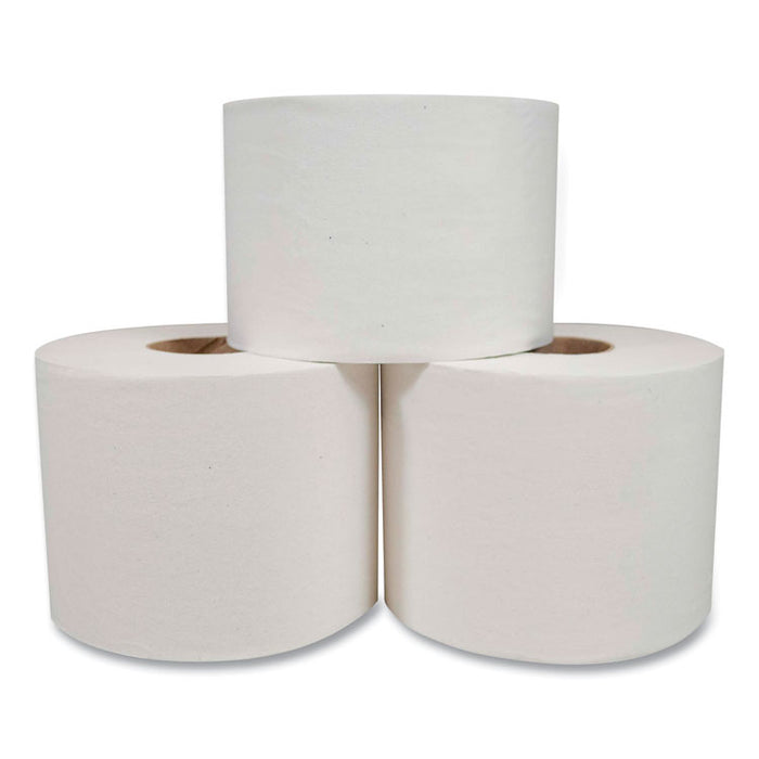 Small Core Bath Tissue, Septic Safe, 1-Ply, 1500 Sheets/Roll, 48 Roll/Carton