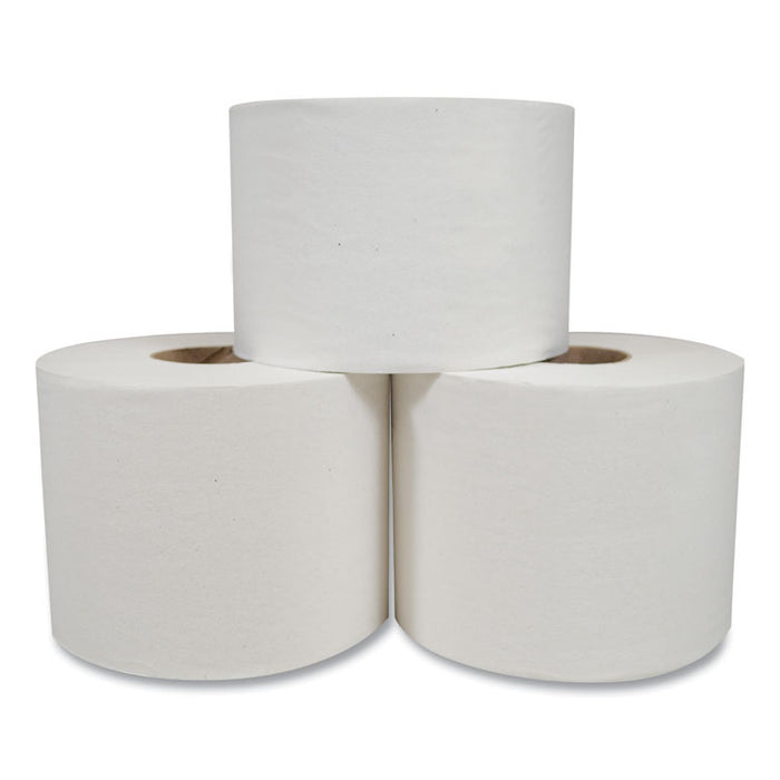 Morsoft Controlled Bath Tissue, Split-Core, Septic Safe, 1-Ply, White, 3.9" x 4", 1500 Sheets/Roll, 48 Rolls/Carton
