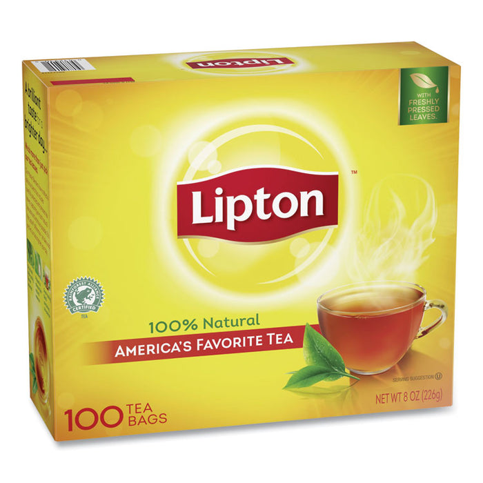 Tea Bags, Regular, 100/Box
