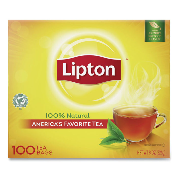 Tea Bags, Regular, 100/Box