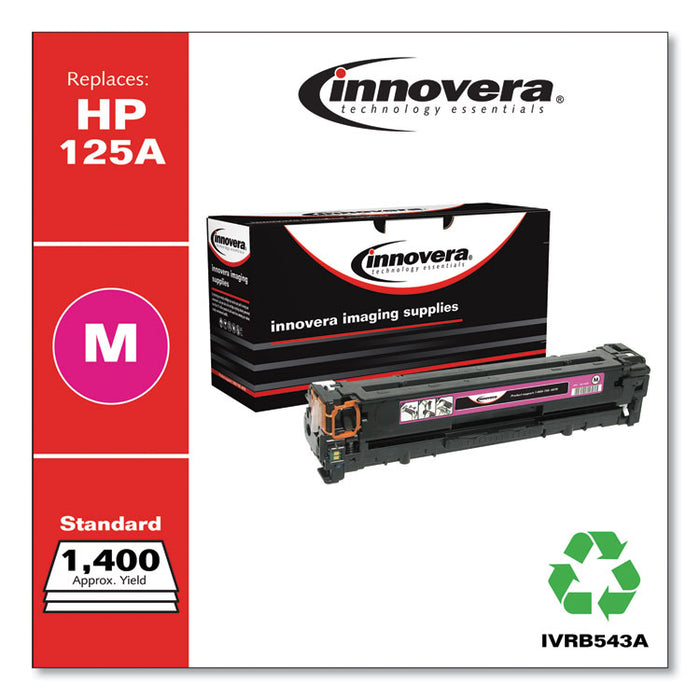 Remanufactured Magenta Toner, Replacement for 125A (CB543A), 1,400 Page-Yield