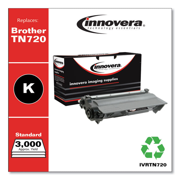 Remanufactured Black Toner, Replacement for TN720, 3,000 Page-Yield