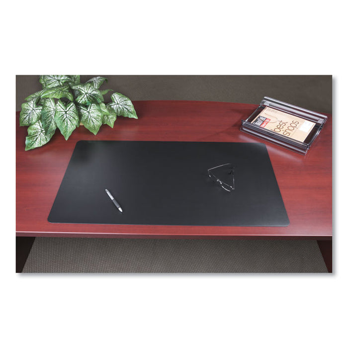Rhinolin II Desk Pad with Antimicrobial Product Protection, 24 x 17, Black