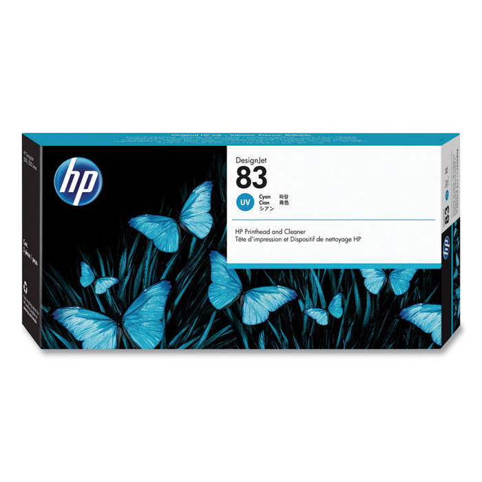 HP 83, (C4961A) UV Cyan Printhead and Cleaner