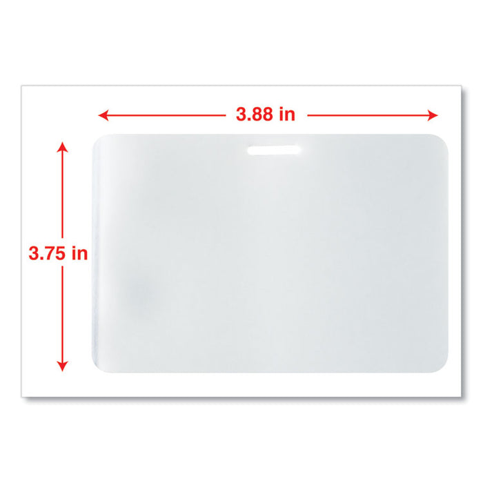 Laminating Pouches, 5 mil, 3.75" x 3.88", Matte Clear, 25/Pack