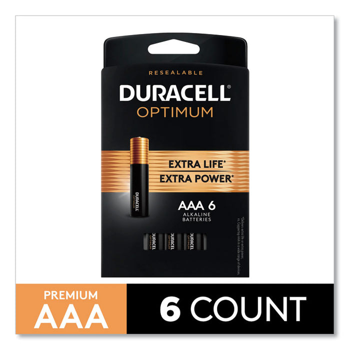 Optimum Alkaline AAA Batteries, 6/Pack