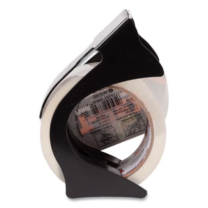 Packaging Tape with Dispenser, 1.88" Core, 1.88" x 35 yds, Crystal Clear