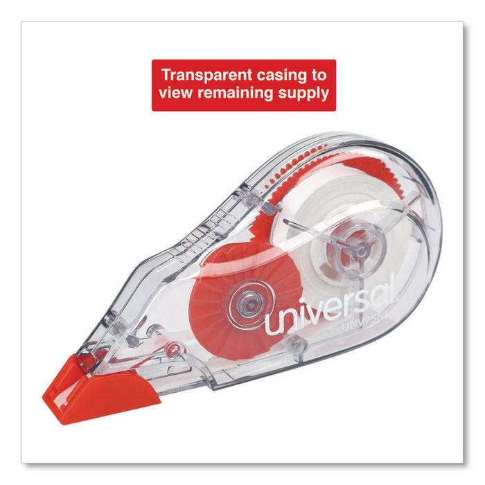 Correction Tape Dispenser, Non-Refillable, 1/5" x 315", 10/Pack