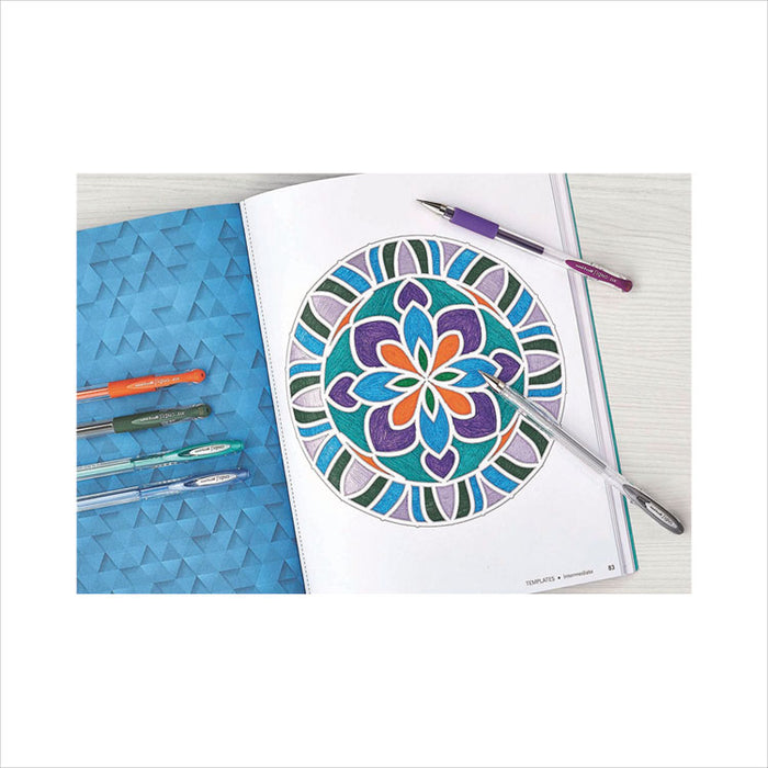 Stick Gel Pen, 17 Micro; 7 Med, Assorted Ink, Clear Barrel, 24/Set