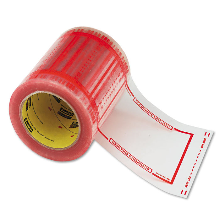 Pouch Tape, 3" Core, 5" x 6", Transparent
