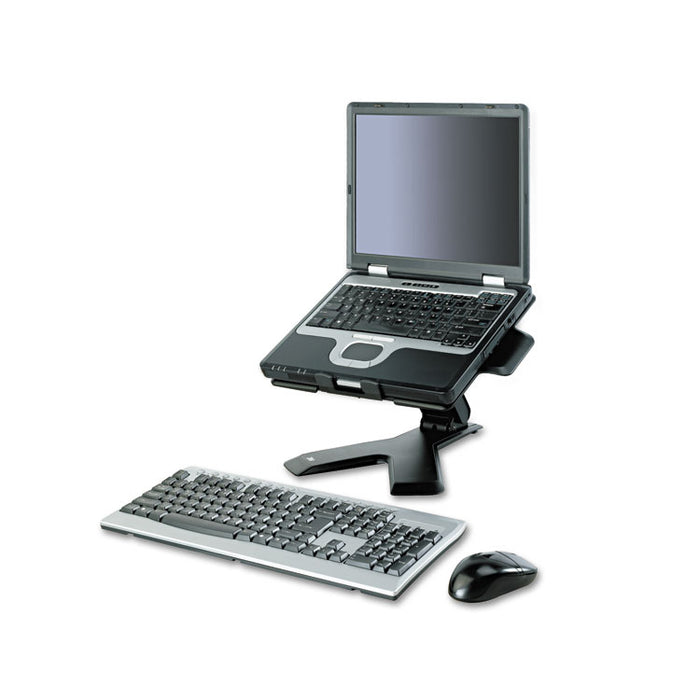 Easy Adjust Notebook Riser, 10 1/2 x 12 1/4 x 4 to 8, Black