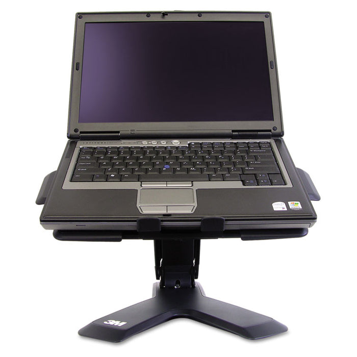 Easy Adjust Notebook Riser, 10 1/2 x 12 1/4 x 4 to 8, Black