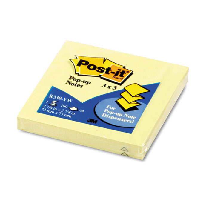 Original Canary Yellow Pop-Up Refill, 3 x 3, 12/Pack