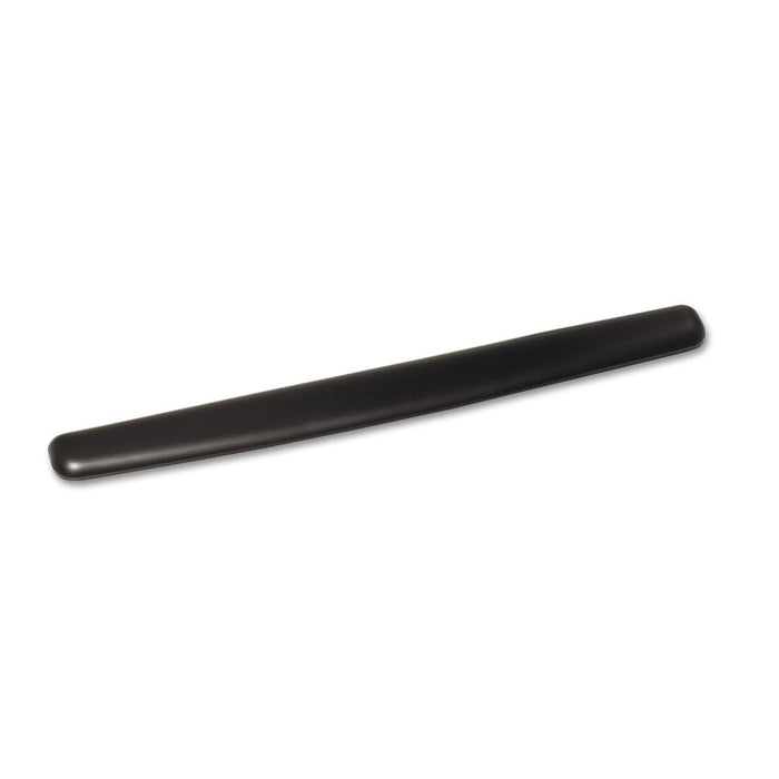 Antimicrobial Gel Thin Keyboard Wrist Rest, Extended Length, 25 x 2.5, Black