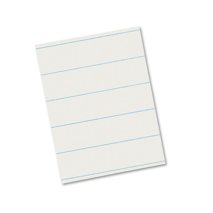 Ruled Newsprint Paper, 3/8" Short Rule, 8.5 x 11, 500/Pack