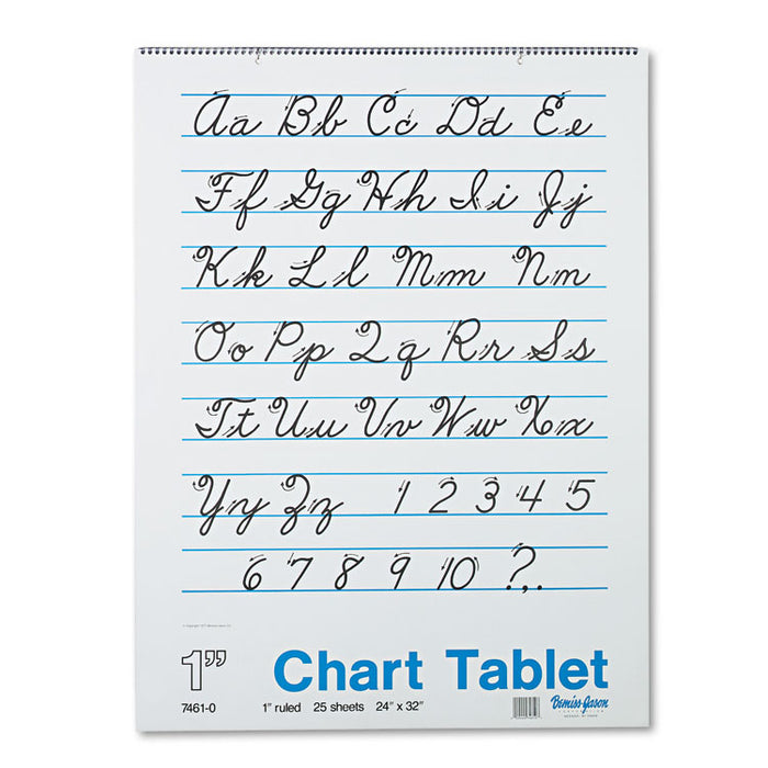 Chart Tablets, 1" Presentation Rule, 24 x 32, 25 Sheets