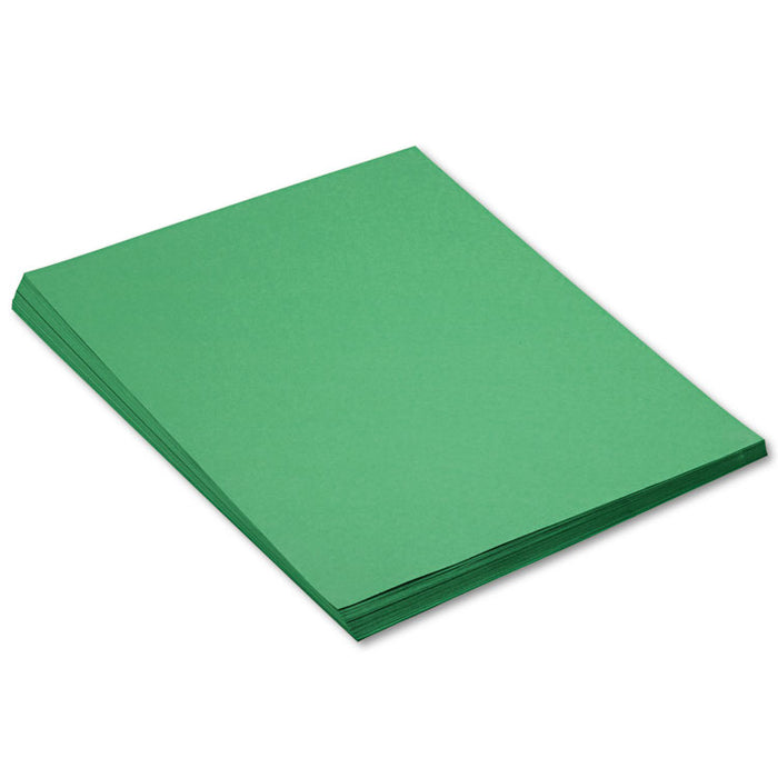Construction Paper, 58 lb Text Weight, 18 x 24, Holiday Green, 50/Pack