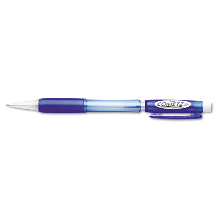Cometz Mechanical Pencil, 0.9 mm, HB (#2.5), Black Lead, Blue Barrel, Dozen