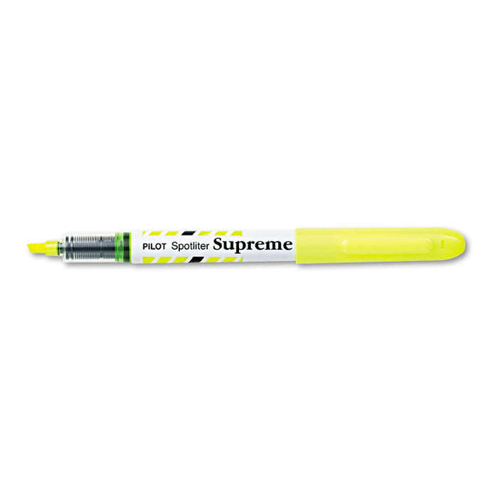 Spotliter Supreme Highlighter, Chisel Tip, Fluorescent Yellow, Dozen