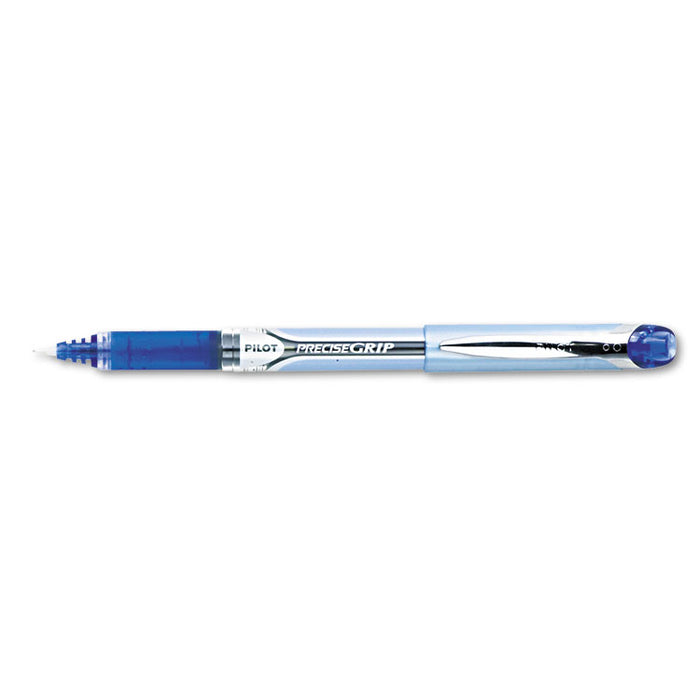 Precise Grip Stick Roller Ball Pen, Extra-Fine 0.5mm, Blue Ink, Blue Barrel