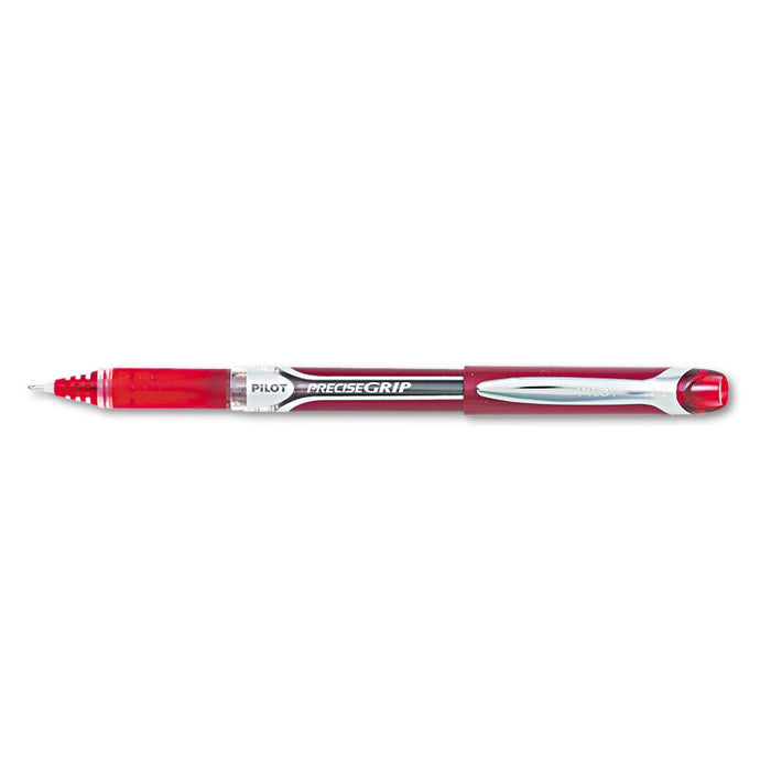 Precise Grip Roller Ball Pen, Stick, Bold 1 mm, Red Ink, Red Barrel