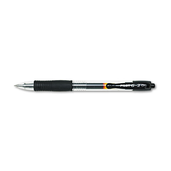G2 Premium Retractable Gel Pen, 0.5mm, Black Ink, Smoke Barrel, Dozen