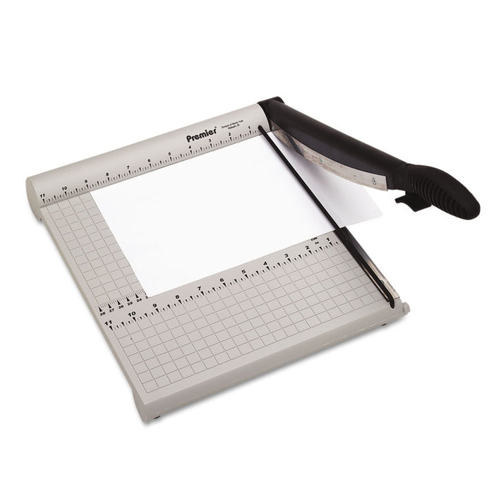 PolyBoard Paper Trimmer, 10 Sheets, 12" Cut Length, Plastic Base, 11.38 x 14.13