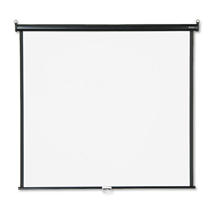 Wall or Ceiling Projection Screen, 60 x 60, White Matte, Black Matte Casing