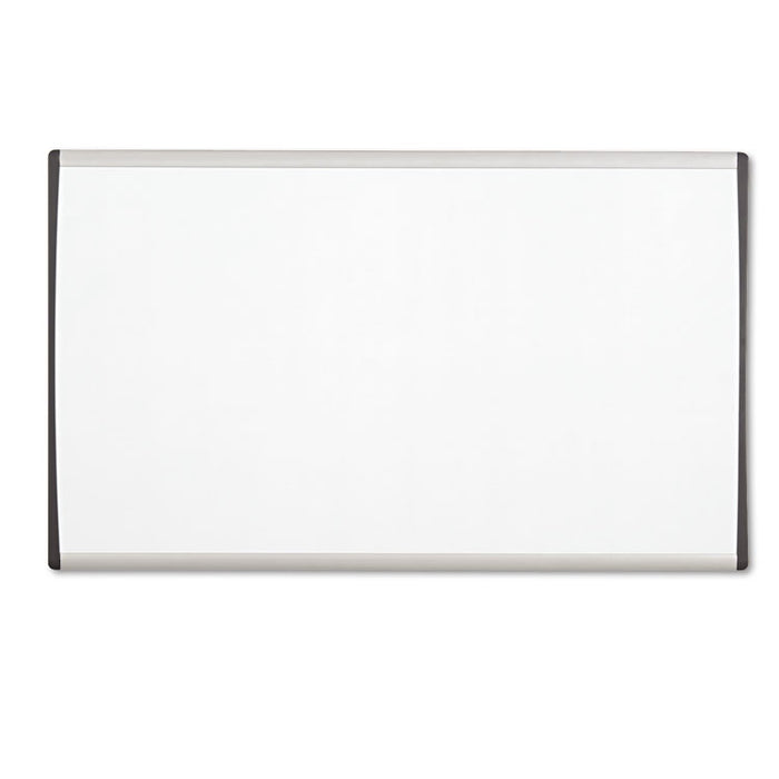 Magnetic Dry-Erase Board, Steel, 18 x 30, White Surface, Silver Aluminum Frame