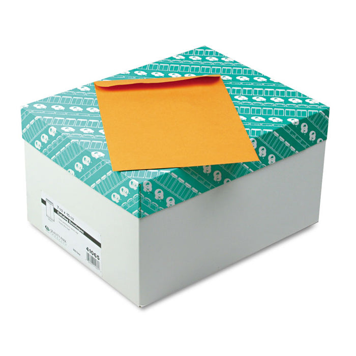 Catalog Envelope, #6, Cheese Blade Flap, Gummed Closure, 7.5 x 10.5, Brown Kraft, 500/Box