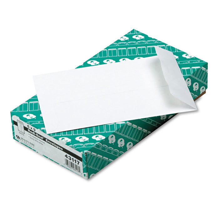 Redi-Seal Catalog Envelope, #1, Cheese Blade Flap, Redi-Seal Adhesive Closure, 6 x 9, White, 100/Box