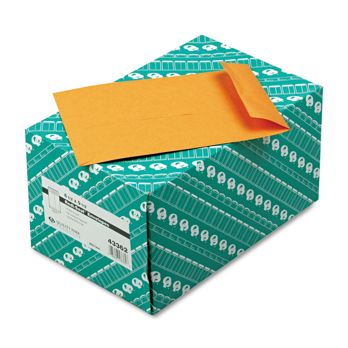 Redi-Seal Catalog Envelope, #1 3/4, Cheese Blade Flap, Redi-Seal Adhesive Closure, 6.5 x 9.5, Brown Kraft, 250/Box