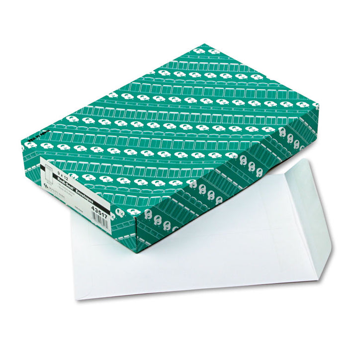 Redi-Seal Catalog Envelope, #10 1/2, Cheese Blade Flap, Redi-Seal Adhesive Closure, 9 x 12, White, Wove Finish, 100/Box