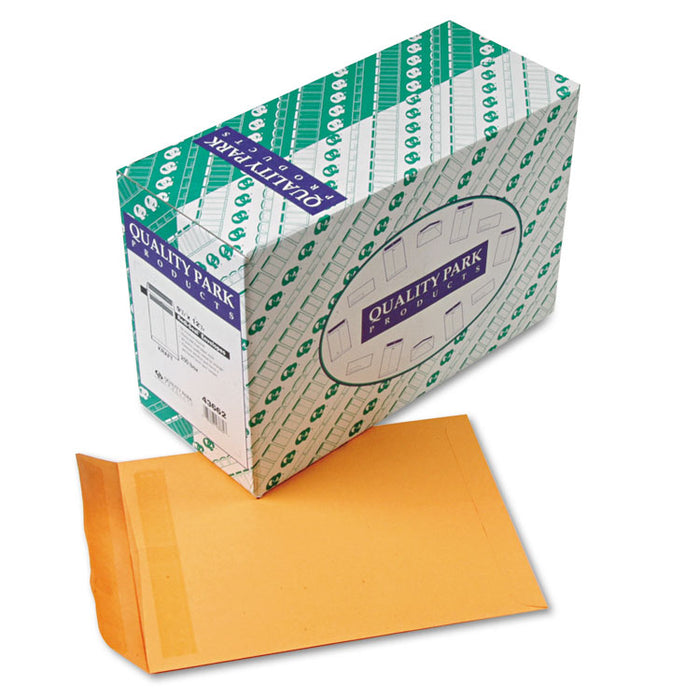 Redi-Seal Catalog Envelope, #12 1/2, Cheese Blade Flap, Redi-Seal Adhesive Closure, 9.5 x 12.5, Brown Kraft, 250/Box