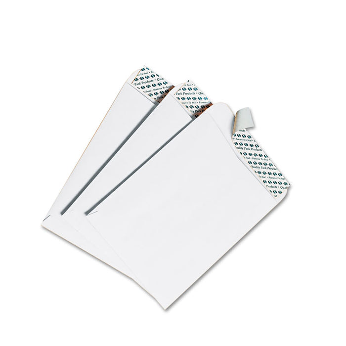Redi-Strip Catalog Envelope, #15 1/2, Cheese Blade Flap, Redi-Strip Adhesive Closure, 12 x 15.5, White, 100/Box