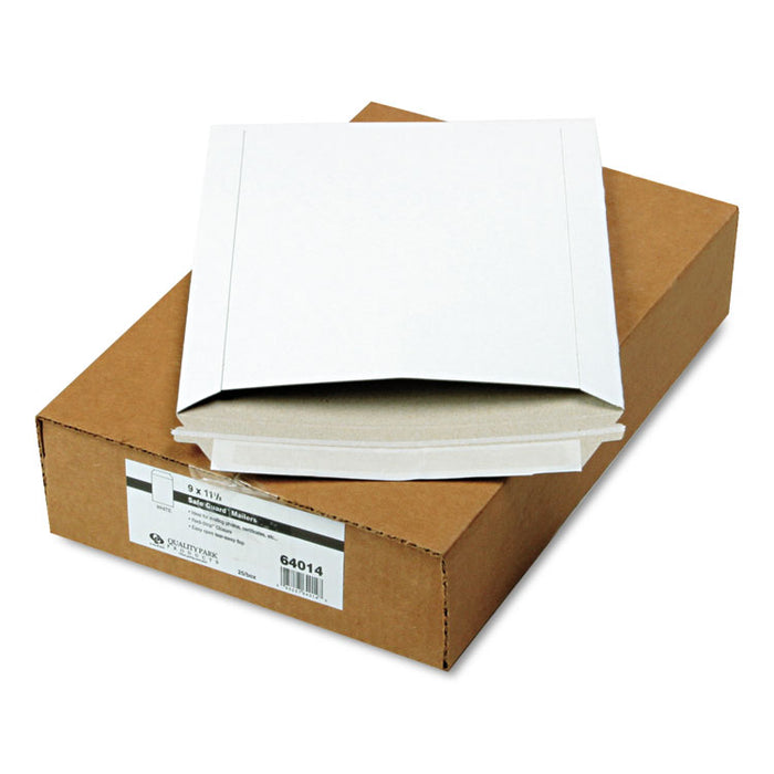 Photo/Document Mailer, Cheese Blade Flap, Redi-Strip Adhesive Closure, 9 x 11.5, White, 25/Box