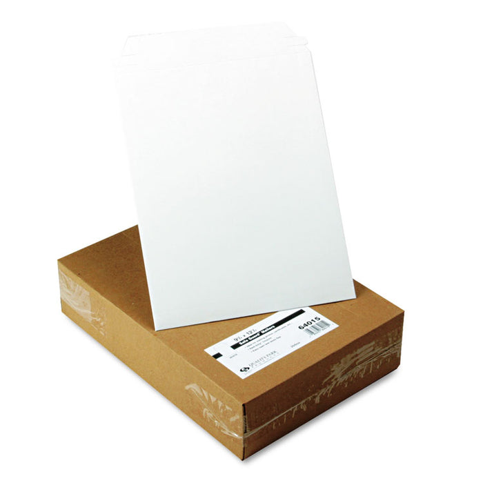 Photo/Document Mailer, Cheese Blade Flap, Redi-Strip Adhesive Closure, 9.75 x 12.5, White, 25/Box