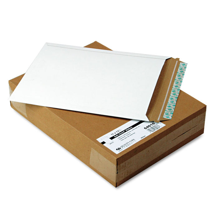 Photo/Document Mailer, Cheese Blade Flap, Redi-Strip Adhesive Closure, 11 x 13.5, White, 25/Box