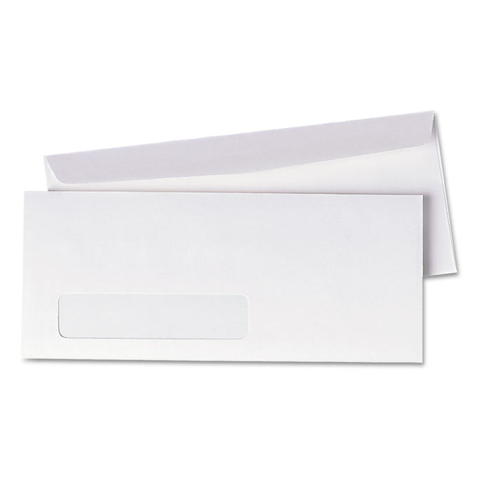 Invoice-Format Address-Window Envelope, #10, Commercial Flap, Gummed Closure, 4.13 x 9.5, White, 500/Box