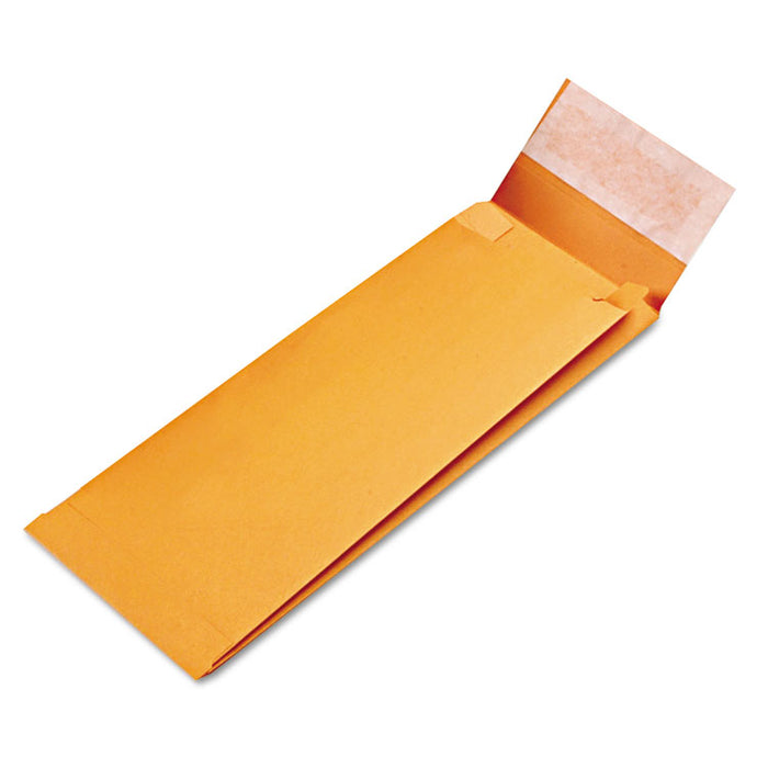 Redi-Strip Kraft Expansion Envelope, #14, Square Flap, Redi-Strip Closure, 5 x 11, Brown Kraft, 25/Pack
